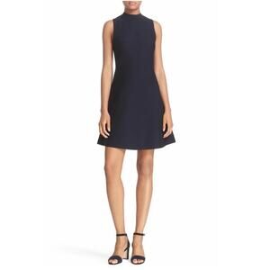 Theory Ineeta Dark Navy Blue Milano Knit Dress Size 6